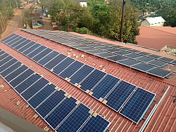 50 Kw solar rooftop grid tie net metering system for Mangala Cashews