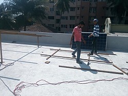 8 kw solar rooftop net metering plant.  Client: Mr. Ramakrishna's residence at Bejai, Mangalore